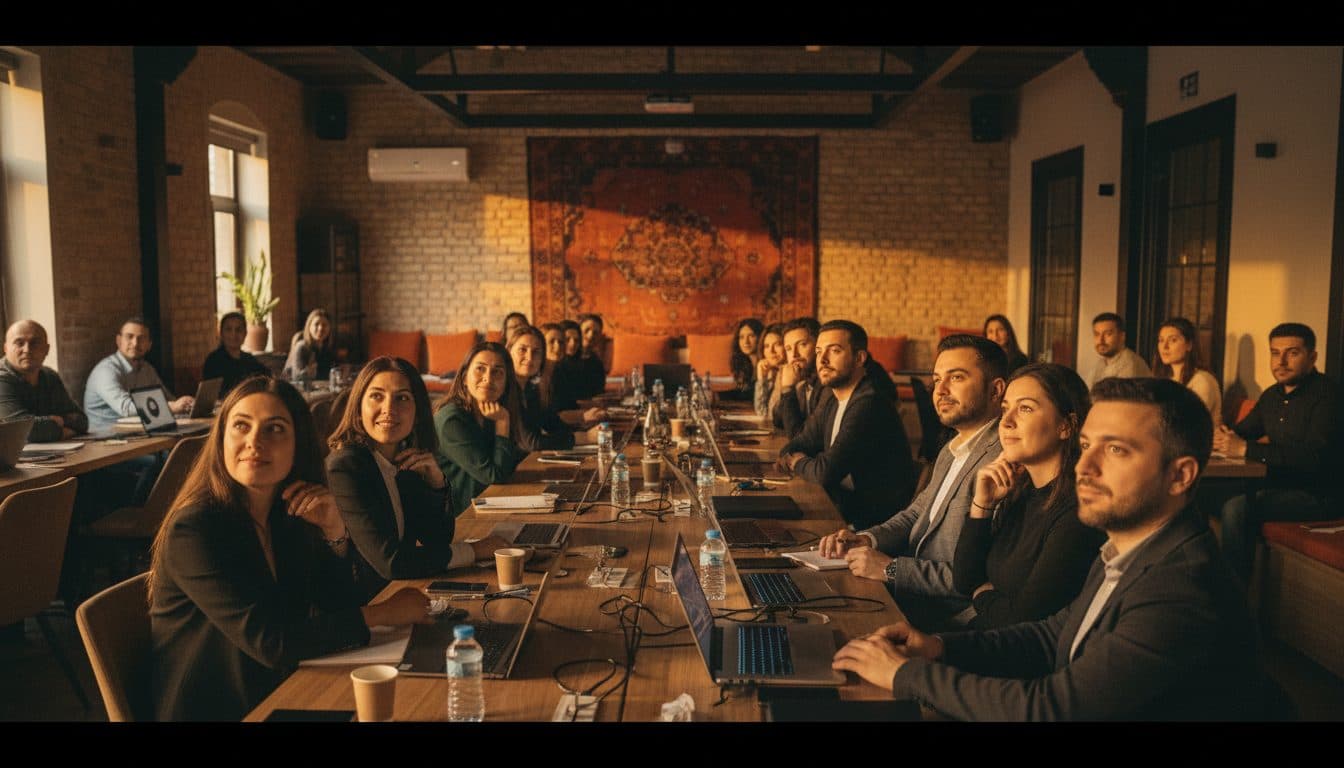 Eğitimde bilgisayarlarıyla çalışan girişimciler